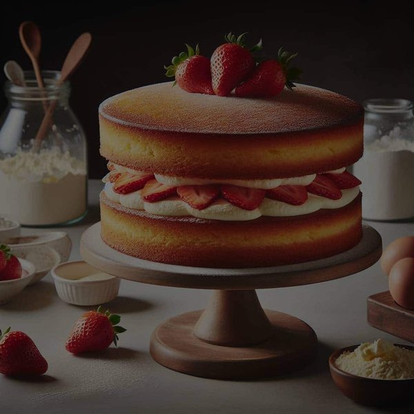 Can You Bake a Perfect Gourmet Victoria Sponge Cake with Fresh Strawberries?