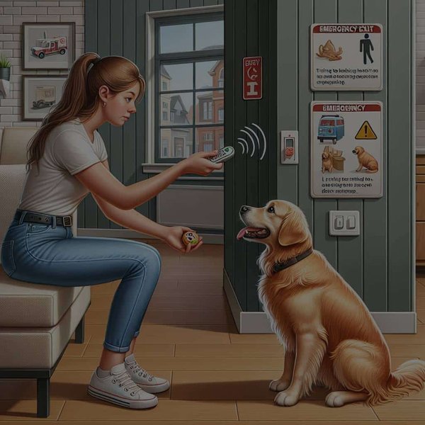 What's the Best Strategy for Teaching a Dog to Respond to an Emergency Alarm?