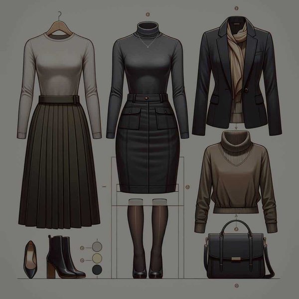 What Are the Essential Tips for Wearing a Mock Neck Top in a Layered Office Outfit?